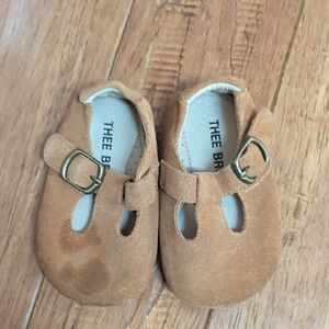 Thee Bron B8511-FF Suede Tan Kids Shoes